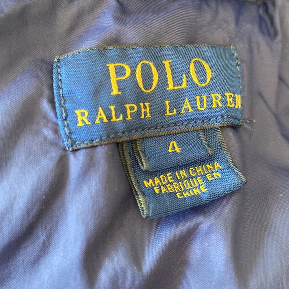 Polo Ralph Lauren blue down puffer hood winter coat jacket 4